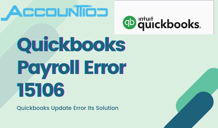 Quickbooks Error 15106