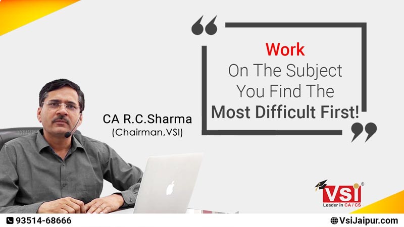 How VSI Jaipur prepares the CA Study Plan