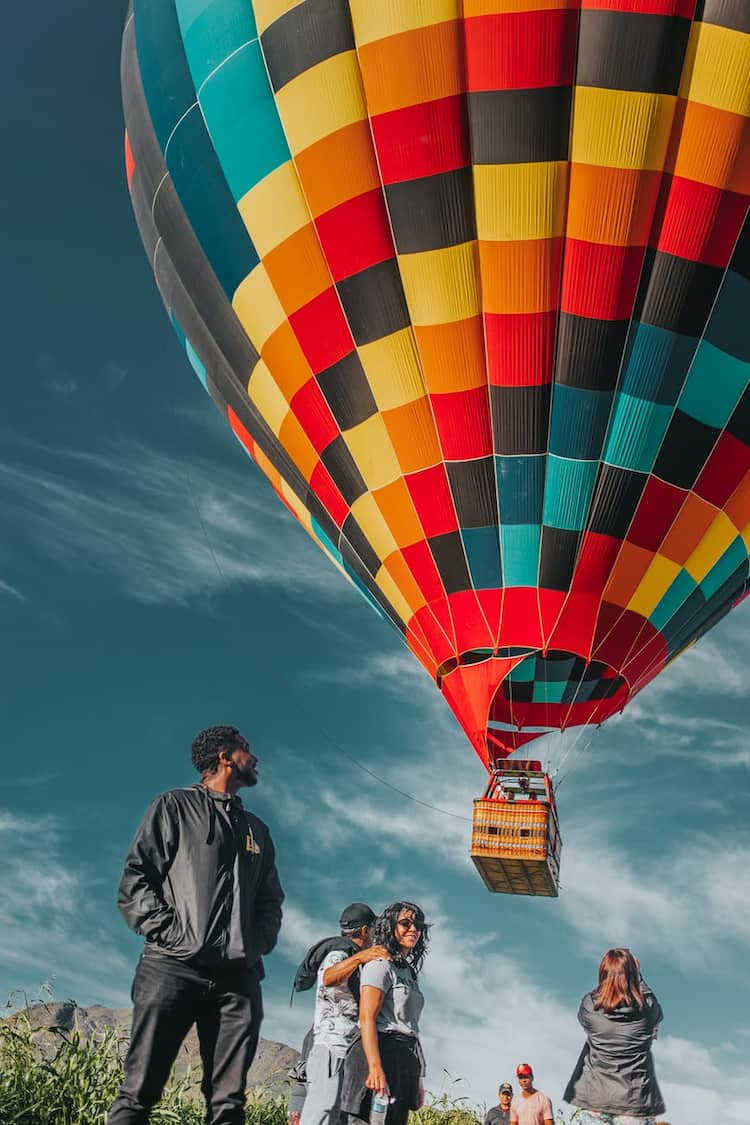 Hot air ballooning over Chiang Mai