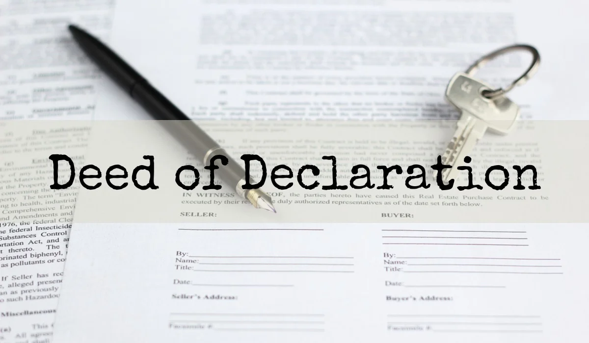 deed of declaration