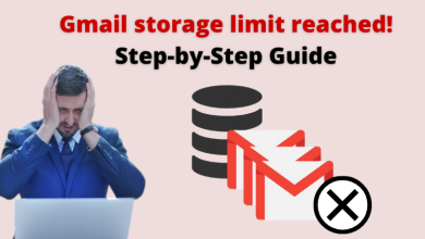 Gmail storage limit reached