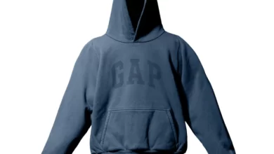 Yeezy Gap Engineered by Balenciaga Dove Shrunken Hoodie – Dark Blue