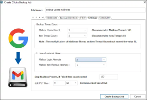 Shoviv G Suite backup 7