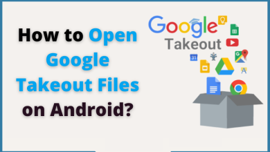 how to open google takeout files